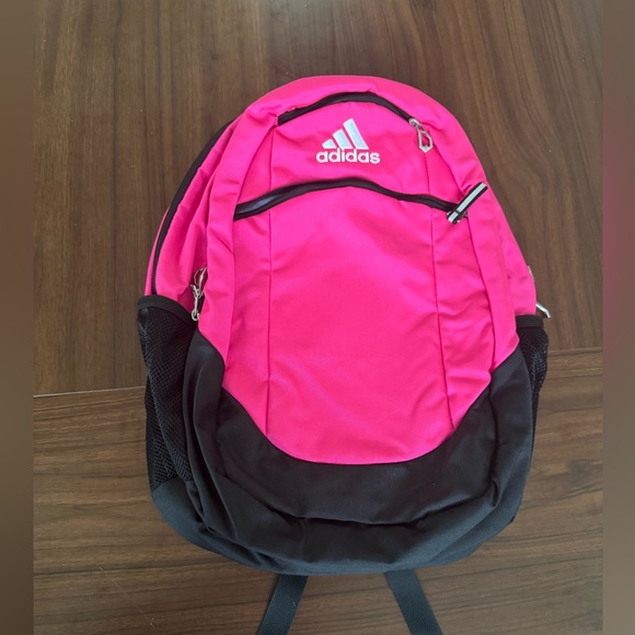 Adidas Striker II Team Backpack Pink Black Multiple Pockets - Picture 2 of 6